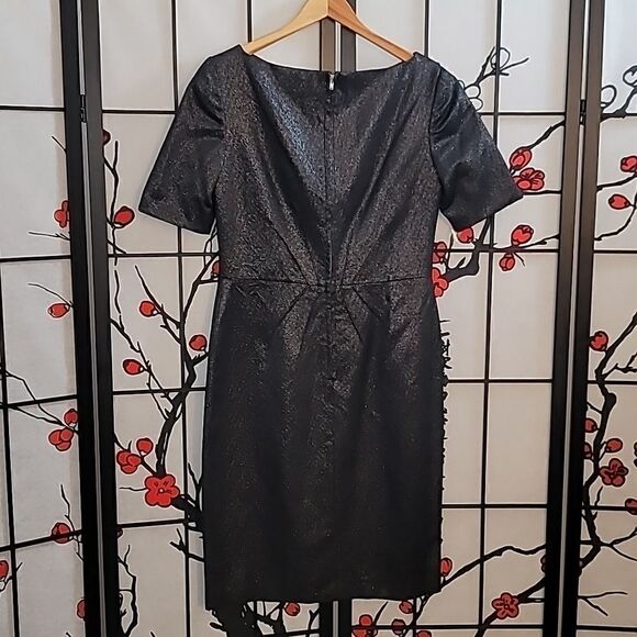 Jill Jill Stuart Metallic Black Short Sleeve Dress - Picture 4 of 13
